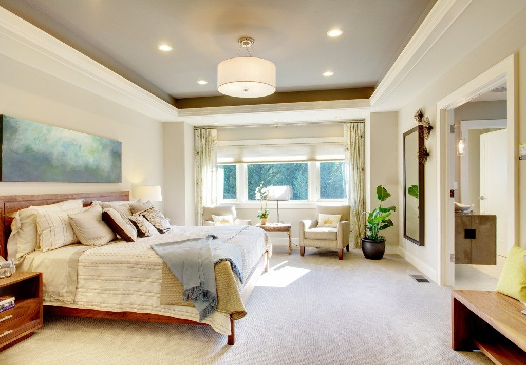 Beautiful Bedroom Interior in New Luxury Home