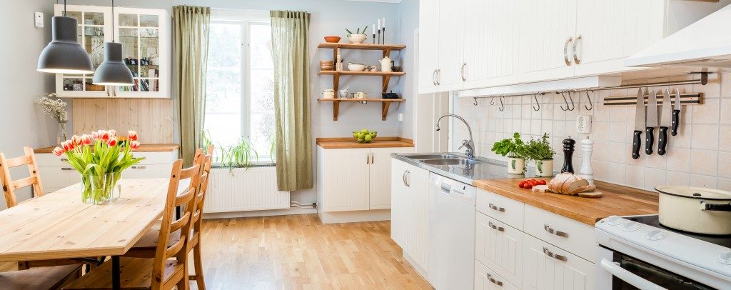 kitchen area in minimalist design