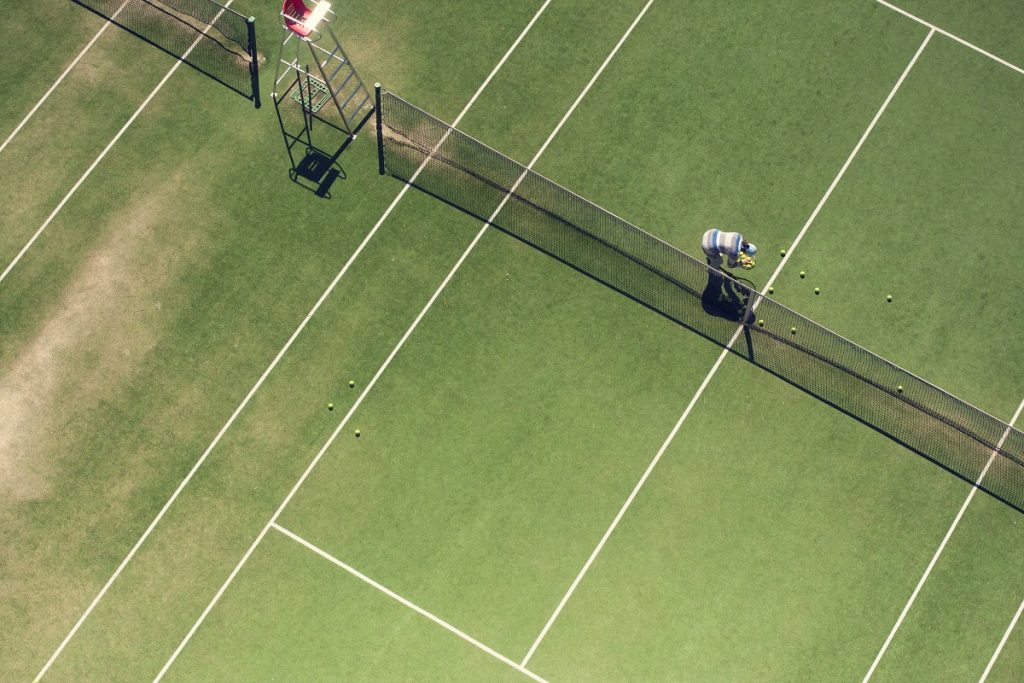lawn tennis court